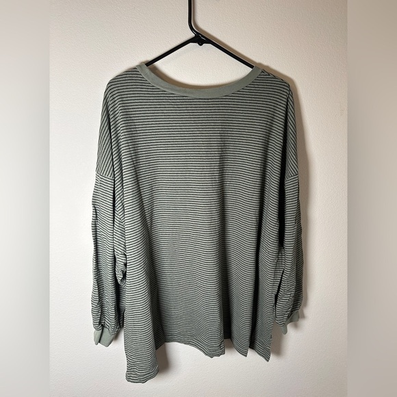 ASOS DESIGN Women's Curve UK 24 Striped Long Sleeve Oversized Top - Picture 9 of 9